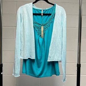 J. Jill Cardigan & Olivia Moon Tank Top